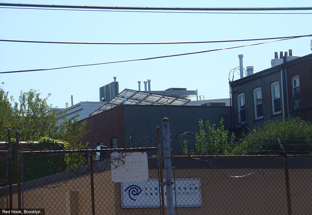 Rooftop solar array Brooklyn NY.
